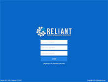 Tablet Screenshot of lms.reliantlive.com